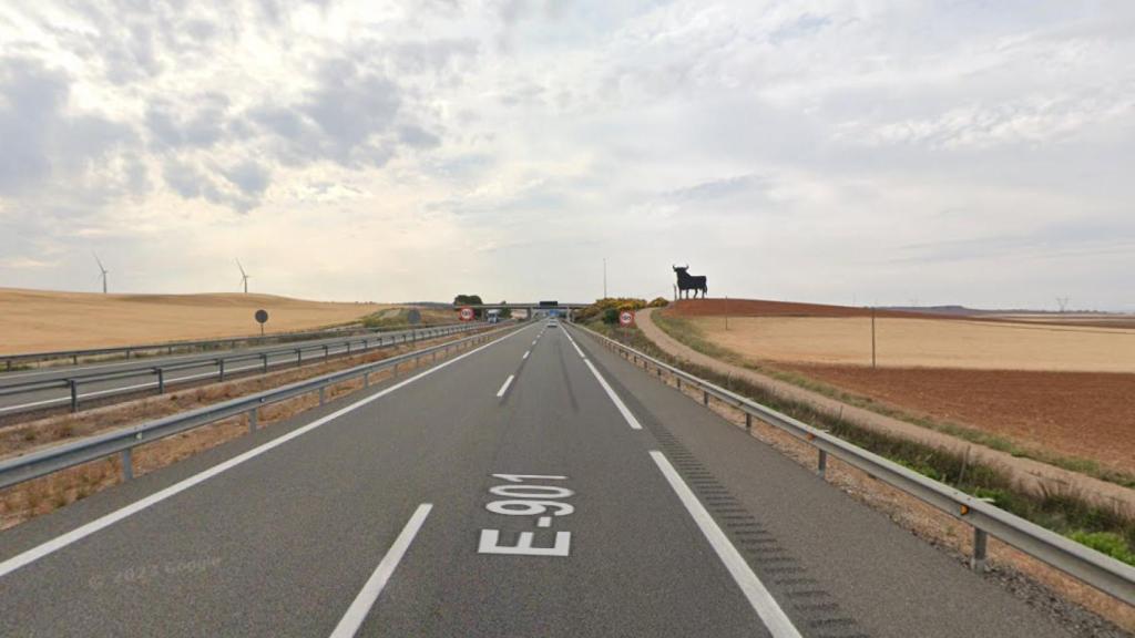 A-3 en Honrubia (Cuenca). Foto: Google Maps.