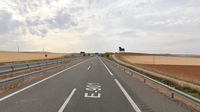 A-3 en Honrubia (Cuenca). Foto: Google Maps.