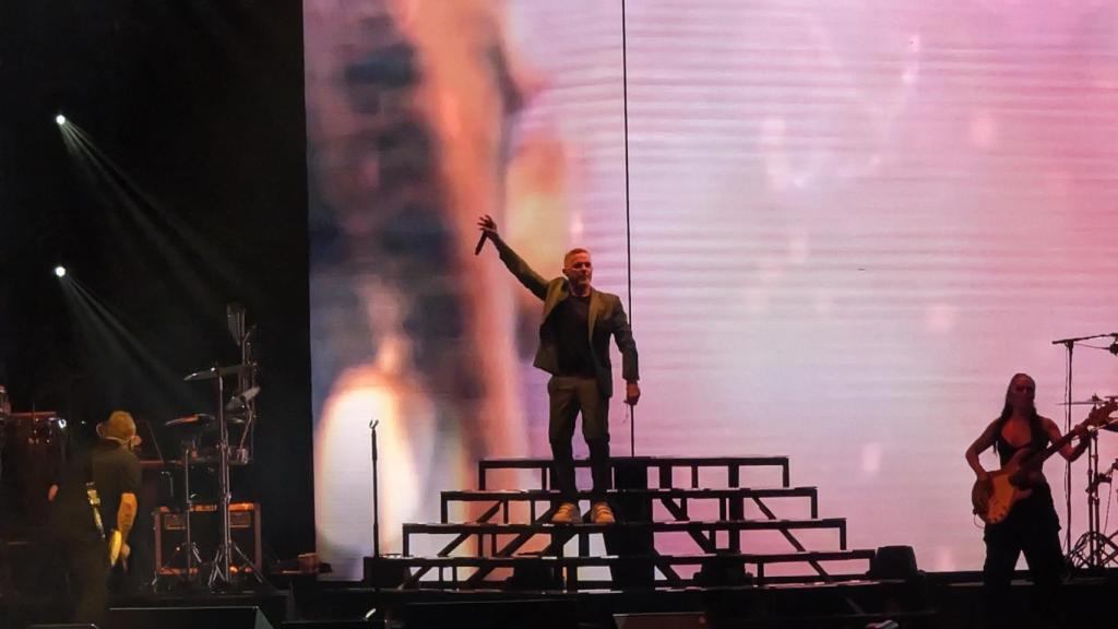 Alejandro Sanz en el concierto de Málaga.