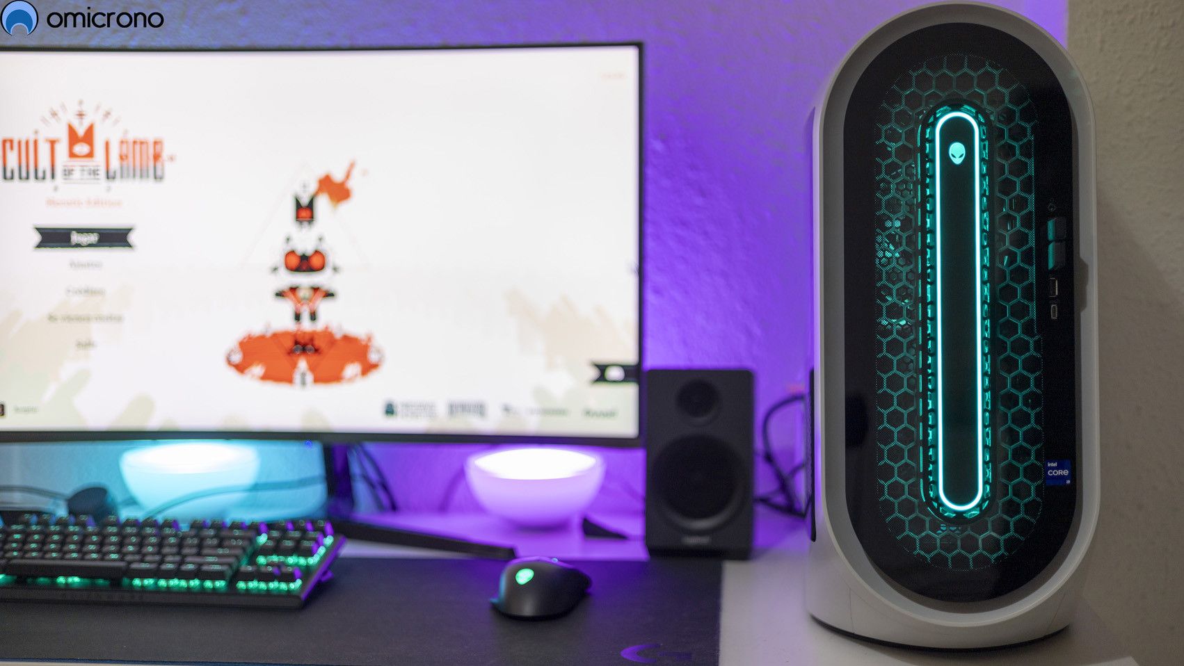 'Cult of the Lamb', juego ejecutado en el Alienware.