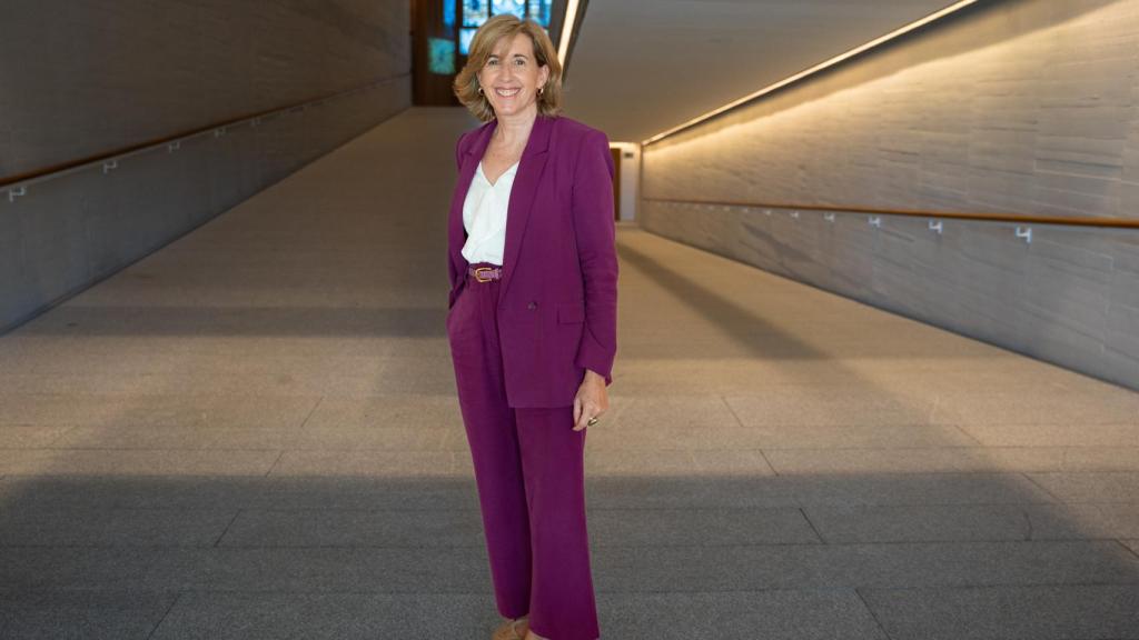 Ana de la Cueva en la Galería de las Colecciones Reales.