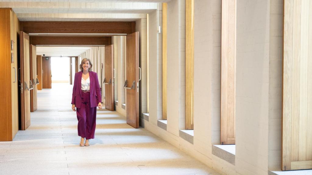Ana de la Cueva en el  nuevo museo.
