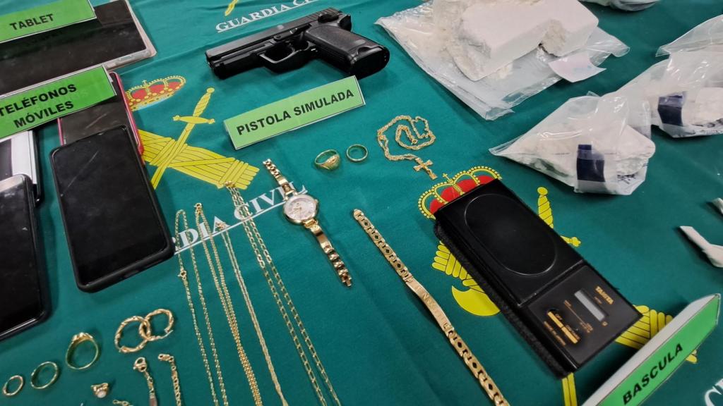Efectos intervenidos por la Guardia Civil de Albacete. Foto: GUARDIA CIVIL