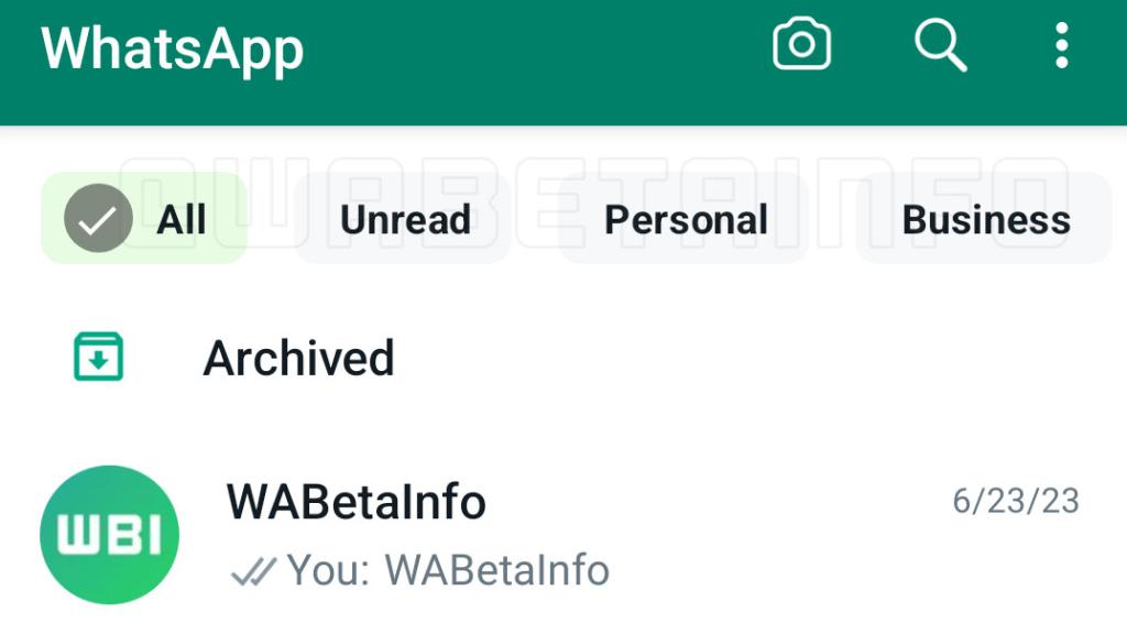 Carpetas predeterminadas en WhatsApp