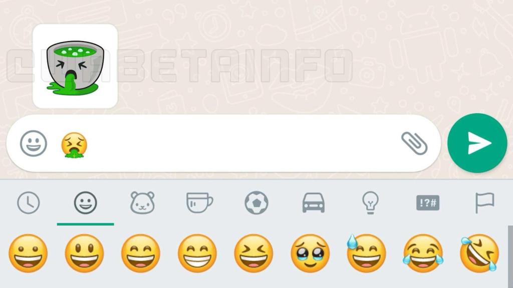 Sugerencia de sticker en WhatsApp