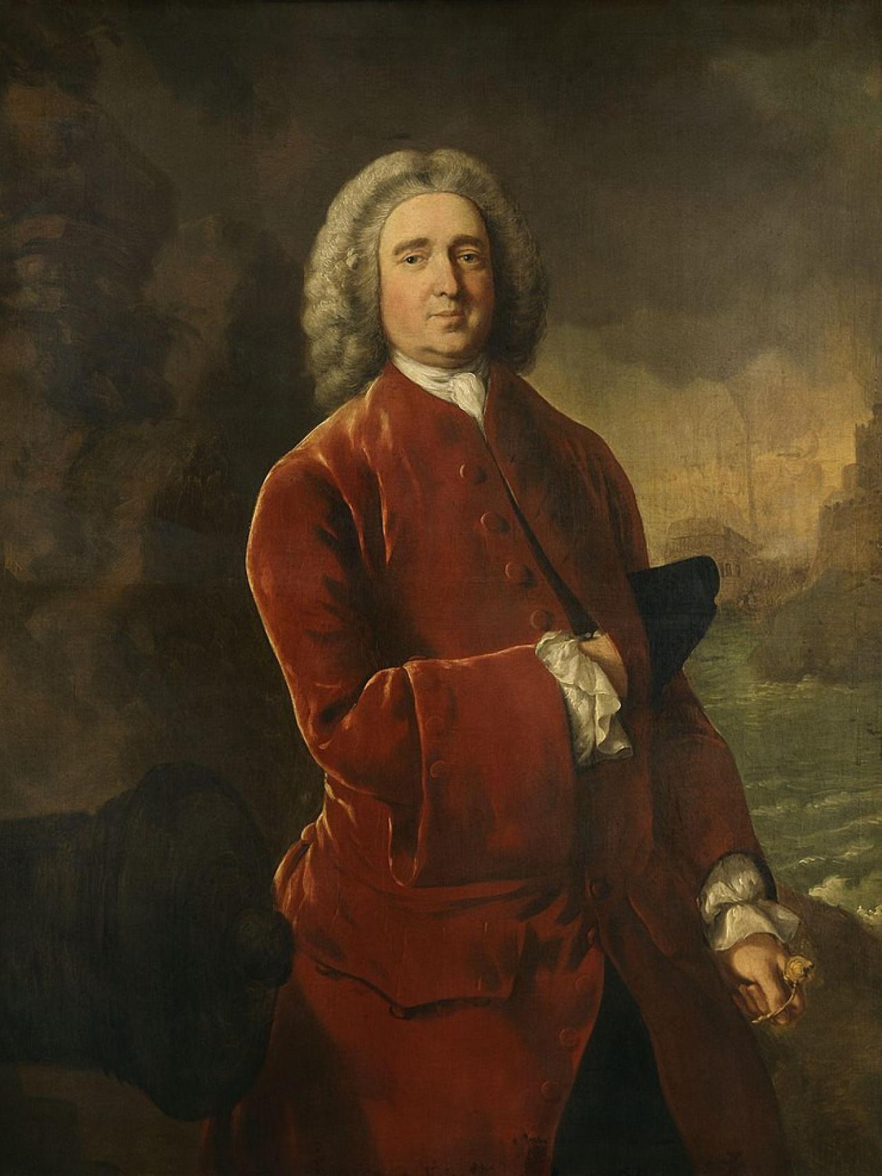 El almirante Edward Vernon.