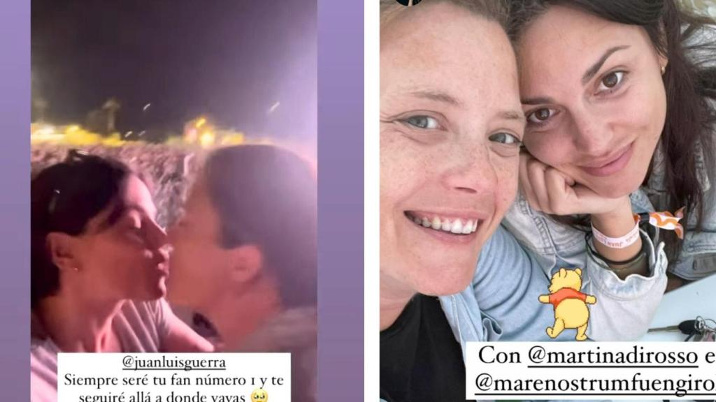 La pareja, en su último concierto.