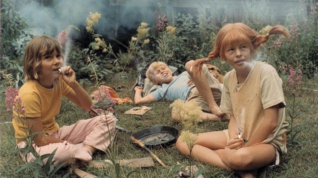 Pippi Calzaslargas, anarquismo libertario para niños. La policía me gusta menos que la compota agria con moscas...