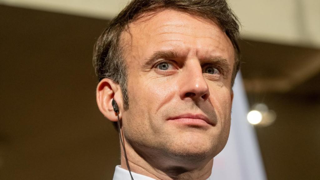 El presidente francés, Emmanuel Macron, durante una rueda de prensa celebrada en Munich