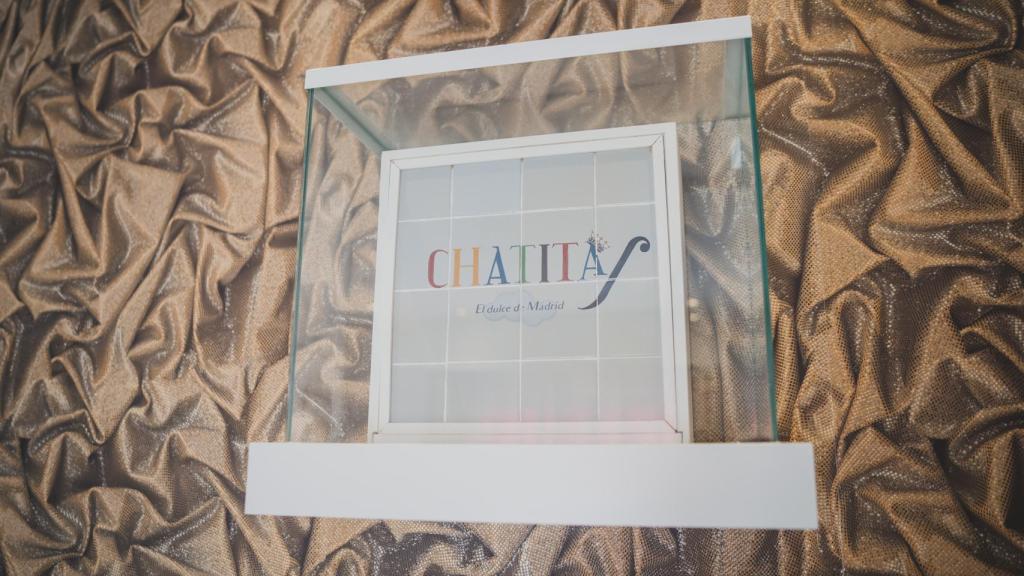 Una réplica de la caja de Chatitas, edición especial de azulejos, que le regalaron a los reyes Felipe y Letizia.