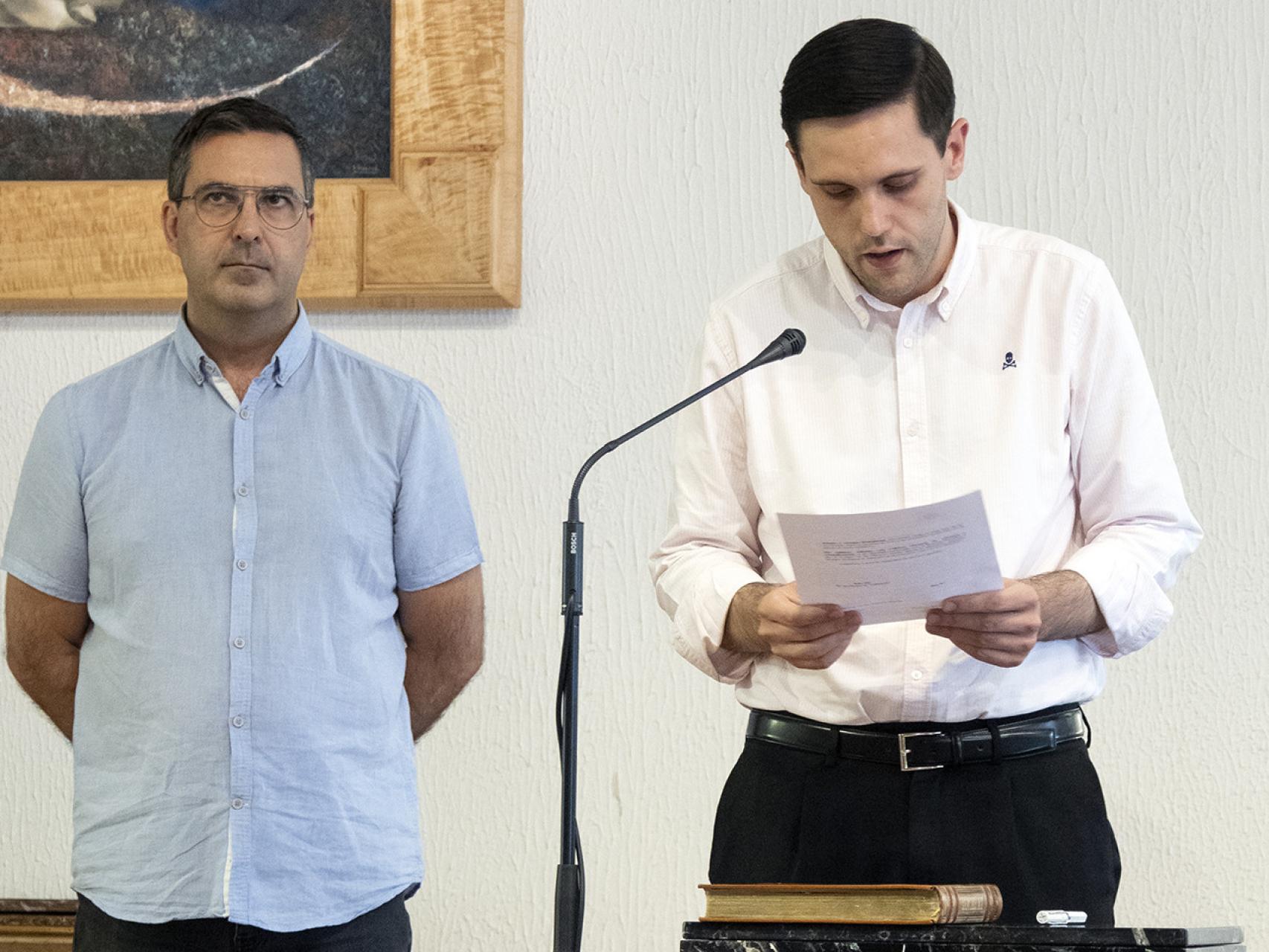 Juramento de fidelidad de Jorge Polo y Mario Martín