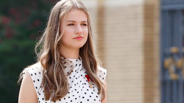 La princesa de Asturias, Leonor de Borbón, este viernes en Zaragoza.