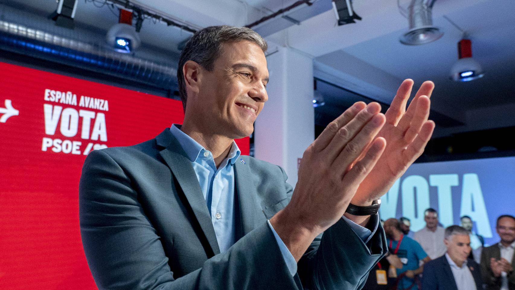Pedro Sánchez, este viernes durante el acto de presentación del programa del PSOE.