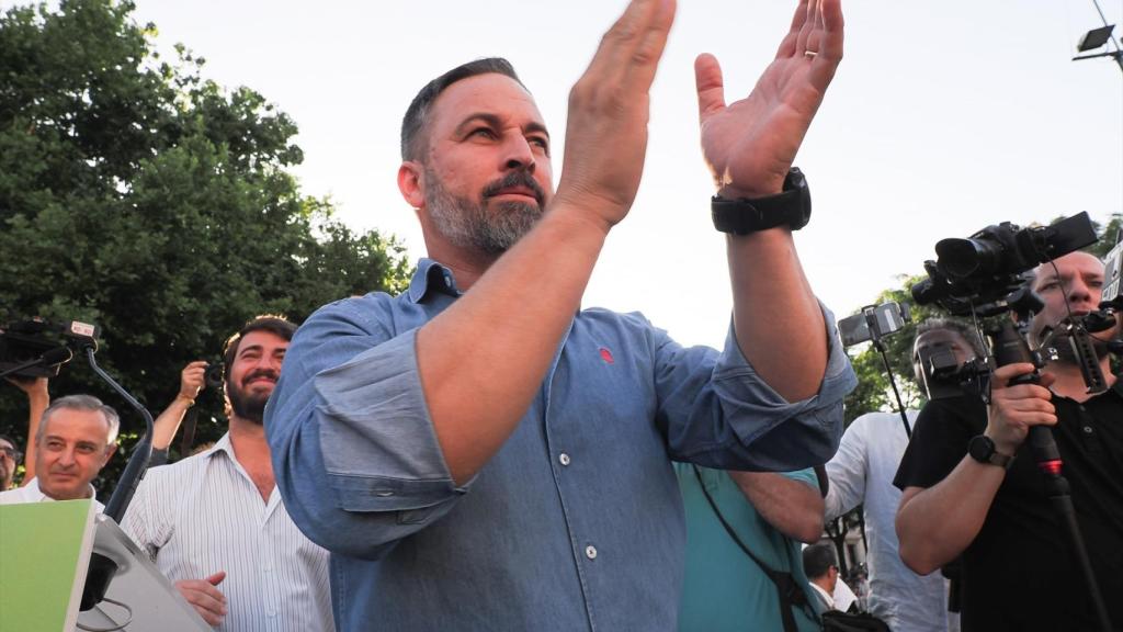 El líder de Vox y candidato del partido a presidir el Gobierno, Santiago Abascal