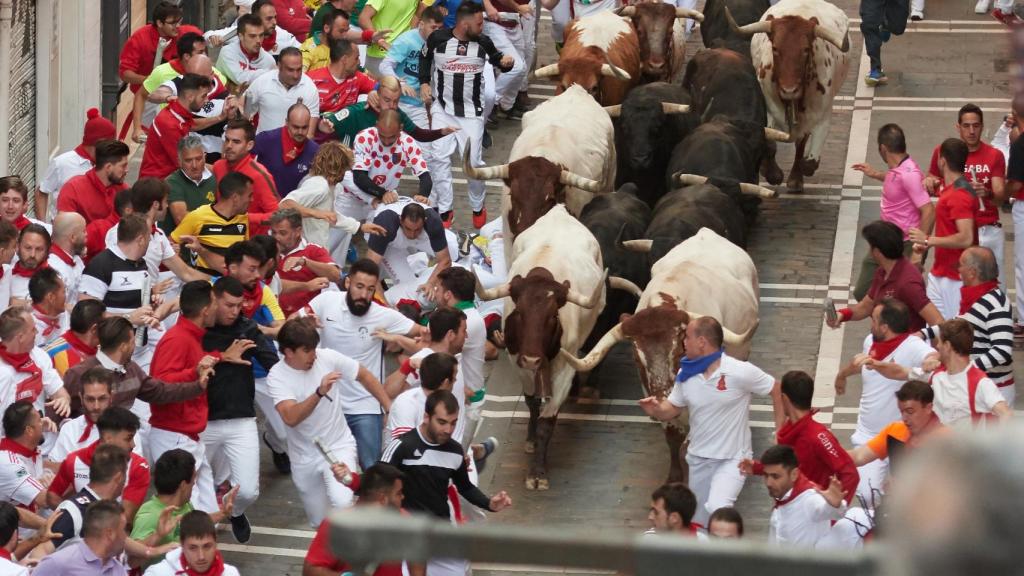 Cuarto encierro de sanfermines, en directo.