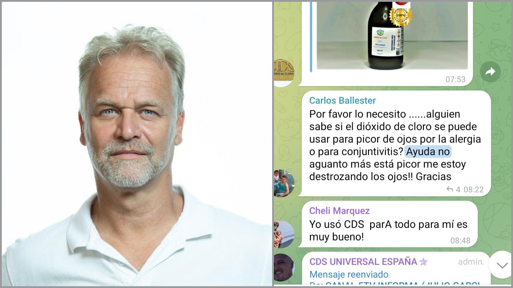 Andreas Kalcker, gurú del uso del dióxido de cloro para curar enfermedades.
