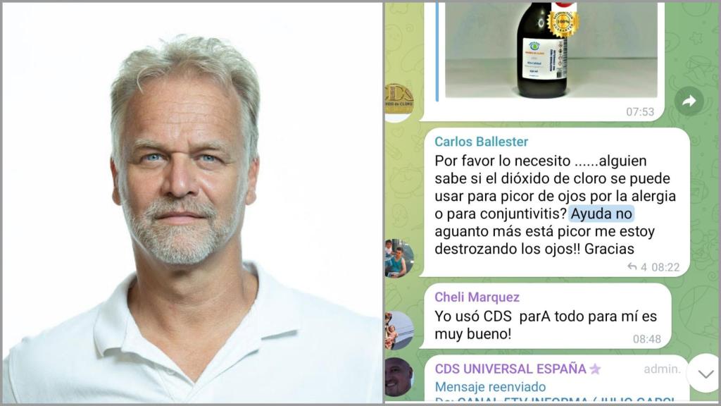 Andreas Kalcker, gurú del uso del dióxido de cloro para curar enfermedades.