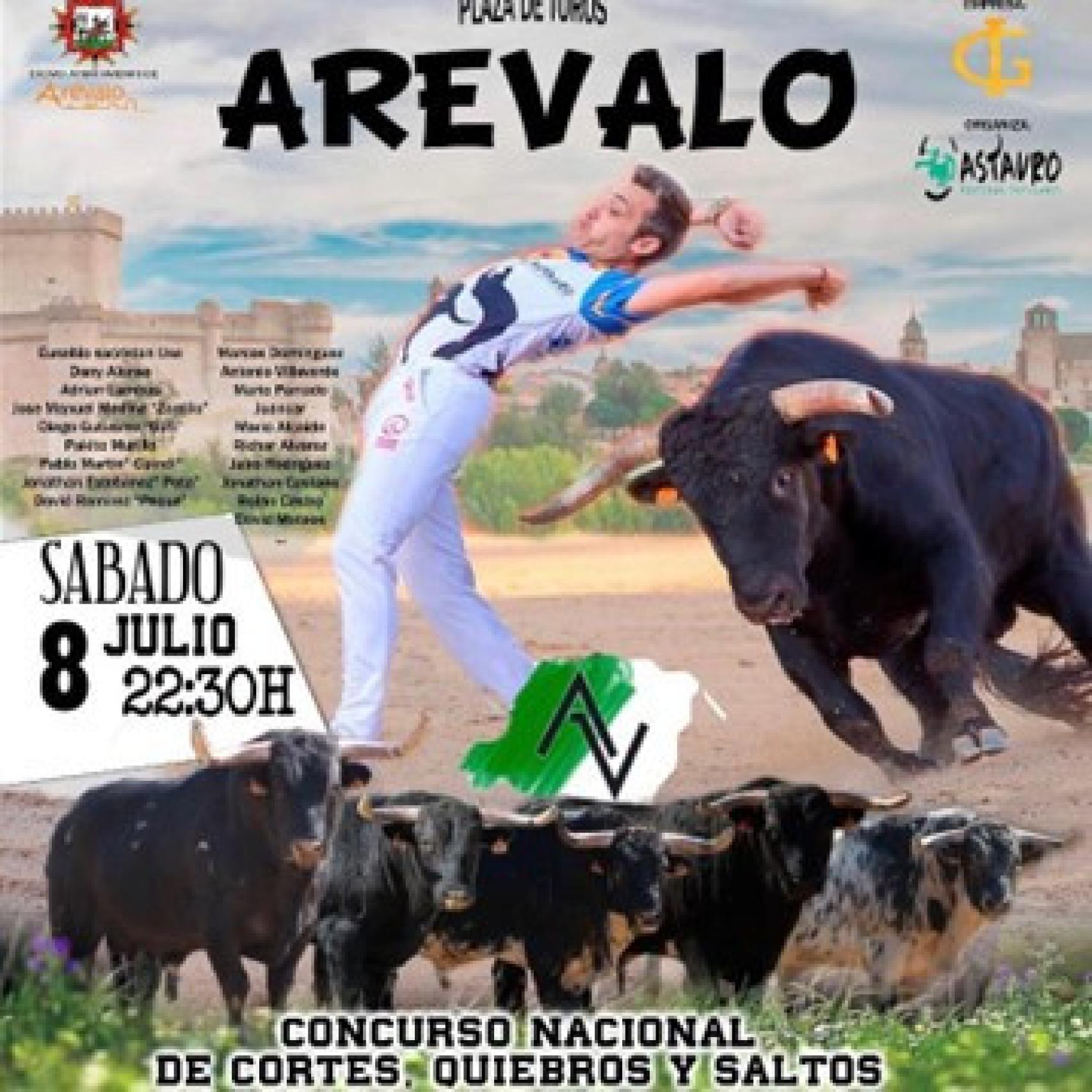 Cartel anunciador del último festejo de la feria taurina de Arévalo 2023