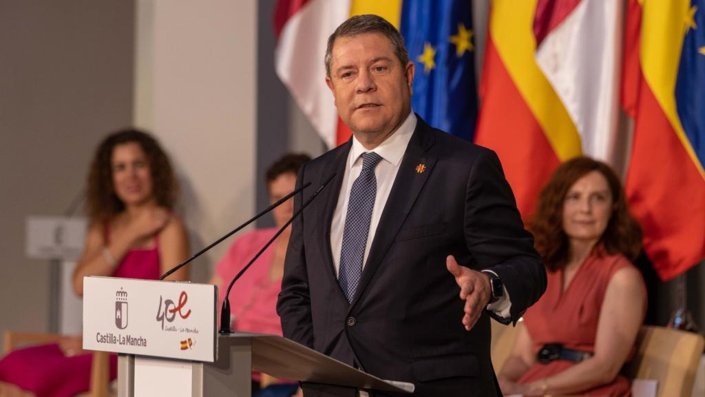 Emiliano García Page, en la toma de posesión de la Presidencia de la Junta