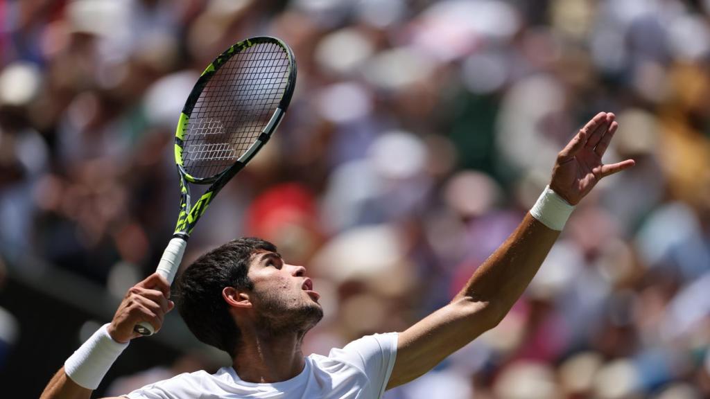 Carlos Alcaraz, en Wimbledon 2023