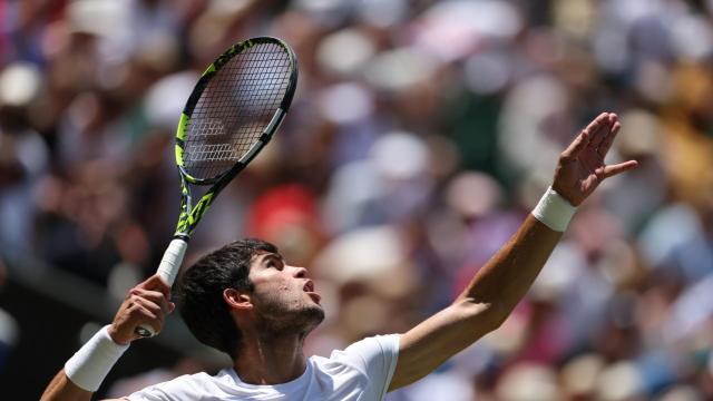 Carlos Alcaraz, en Wimbledon 2023