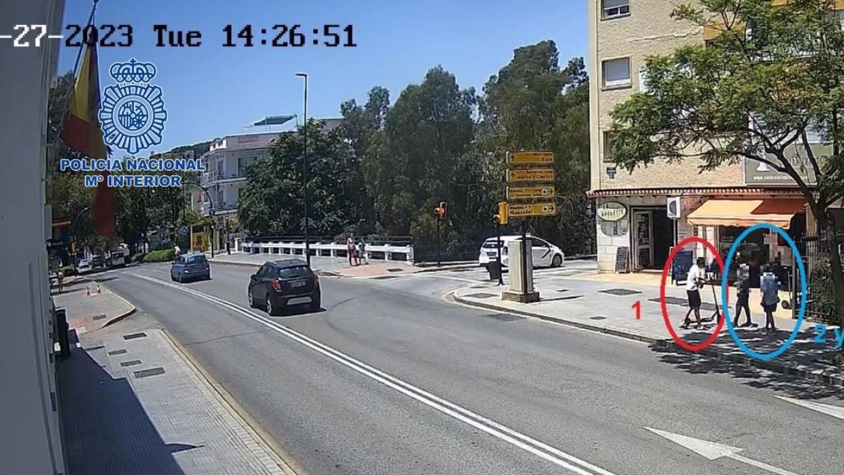 Imagen de los tres detenidos por tráfico de drogas en la zona este de Málaga.