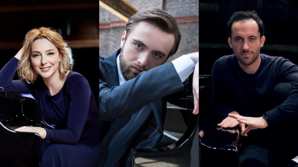Judith Jáuregui, Danil Trifonov (Dario Acosta / DG) e Igor Levit (Felix Broede)