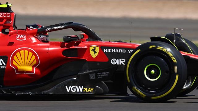 Carlos Sainz Jr., durante la clasificación del Gran Premio de Gran Bretaña de la F1 2023