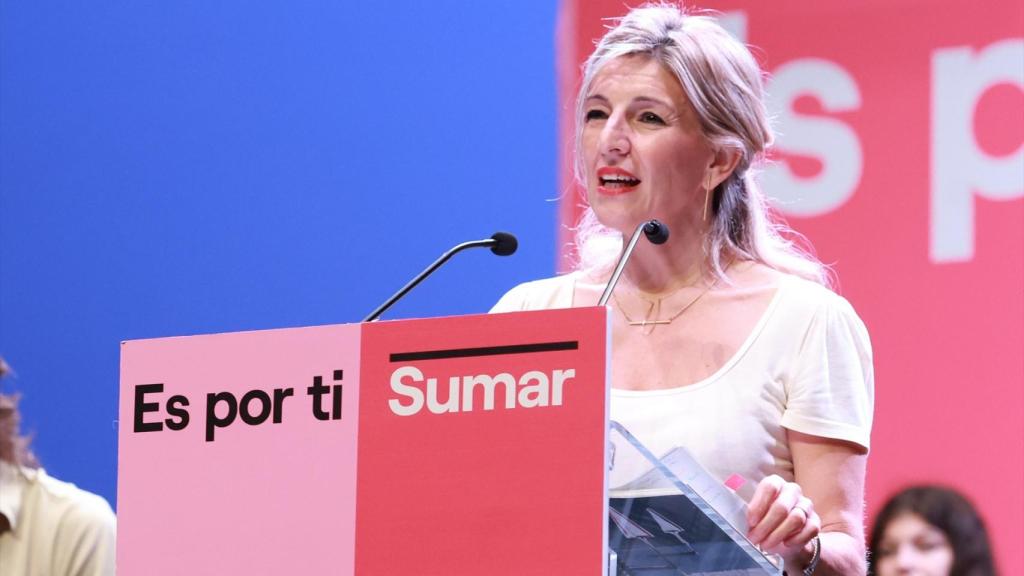 Yolanda Díaz interviene en un acto público para las elecciones del 23-J