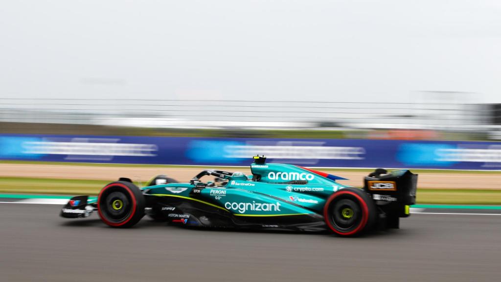 Fernando Alonso, durante la carrera del Gran Premio de Gran Bretaña.