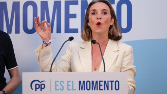 Cuca Gamarra, en el acto de campaña de Haro