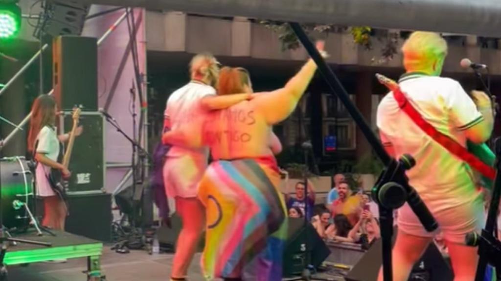 Itziar Castro, en las celebraciones del Orgullo en Madrid.
