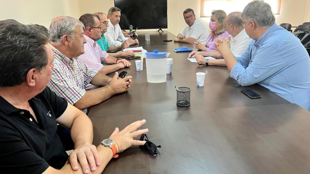 Joaquín Melgarejo, durante la reunión.