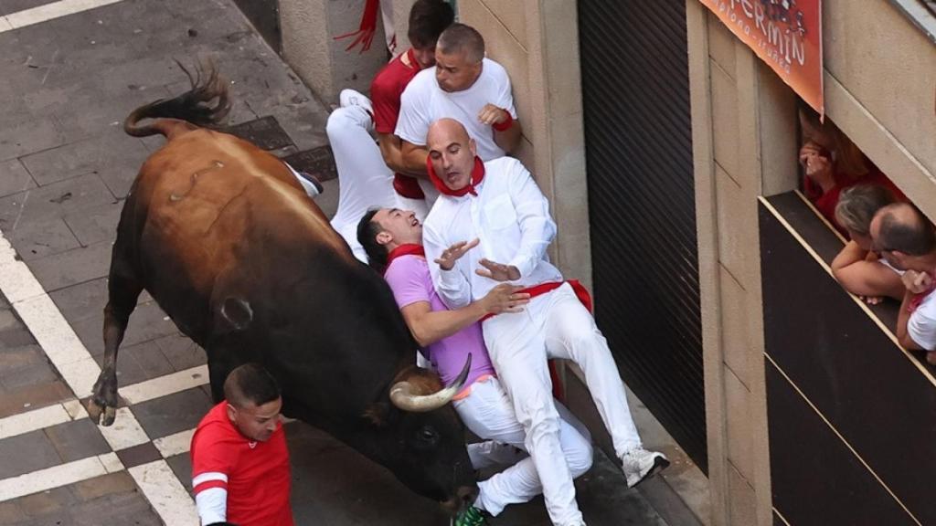 Imagen del cuarto encierro de San Fermín 2023.