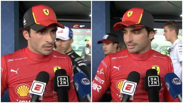 El pique entre Carlos Sainz y Pierre Gasly en la zona de prensa