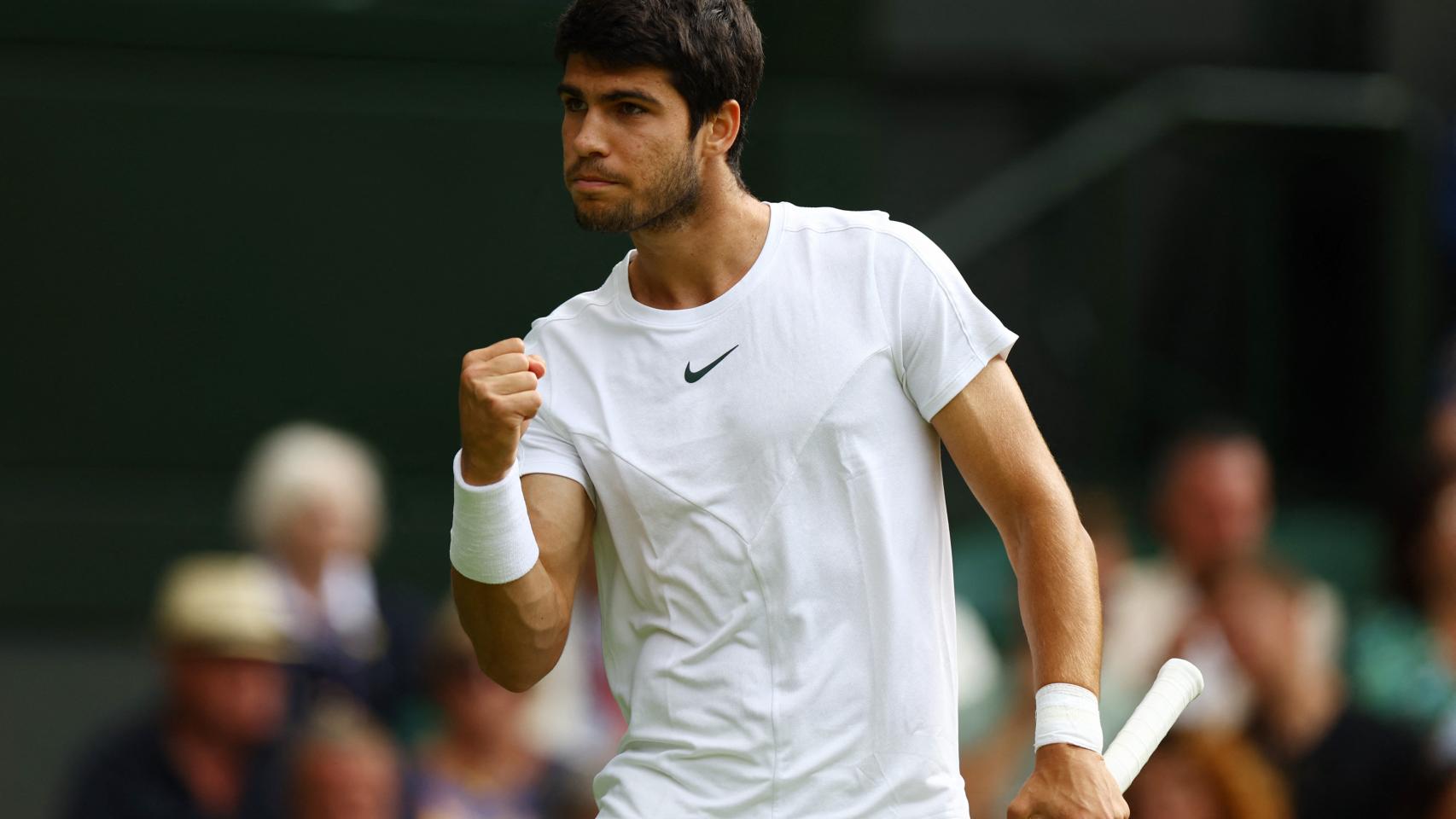 Carlos Alcaraz, en Wimbledon 2023