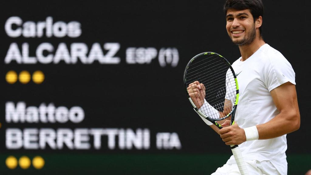 Carlos Alcaraz, en Wimbledon 2023
