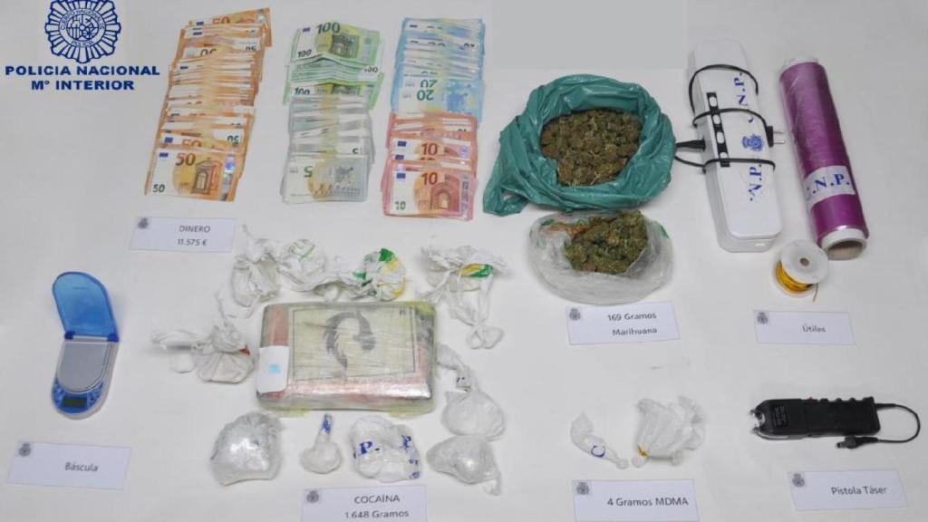 Efectos intervenidos por la Policía Nacional