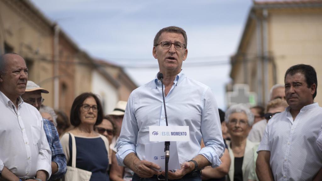 El presidente del Partido Popular y candidato a la Presidencia del Gobierno, Alberto Núñez Feijóo.