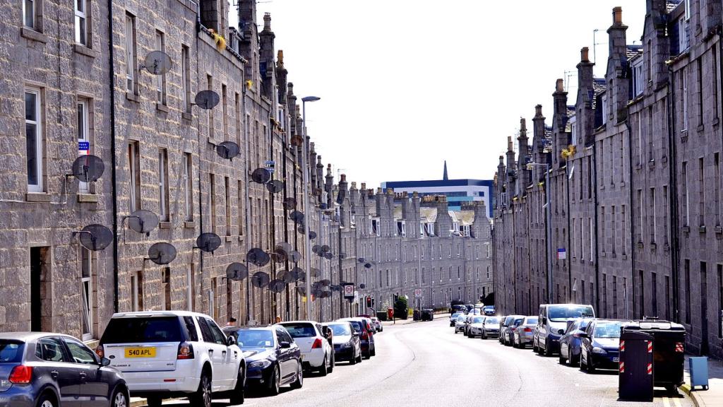 Aberdeen y su característica arquitectura de granito.