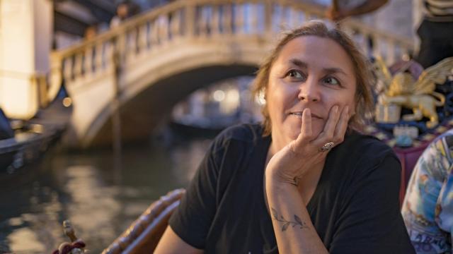 La escritora Megan Maxwell en Venecia.