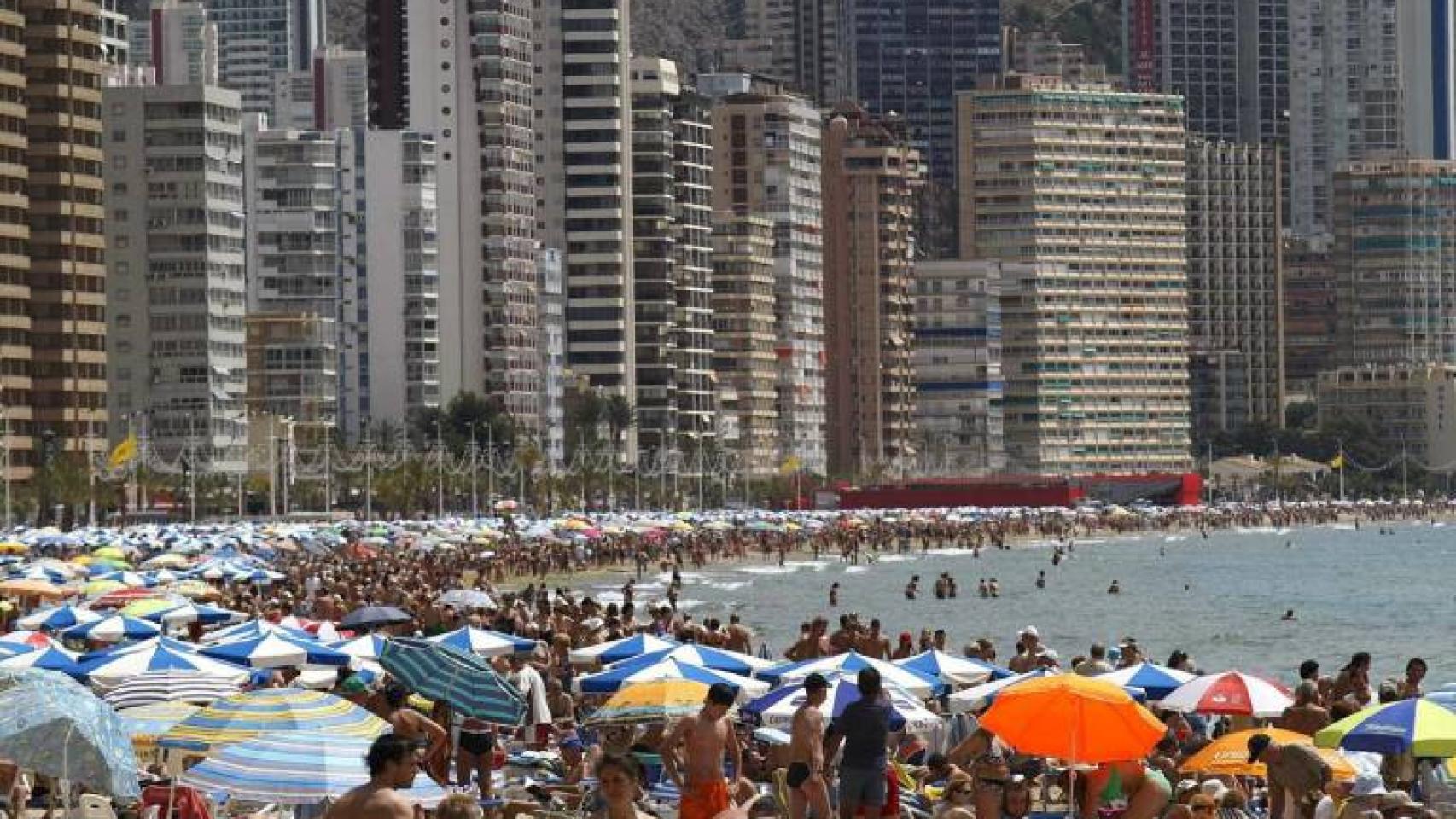 Playa de Levante de Benidorm, en imagen de archivo.