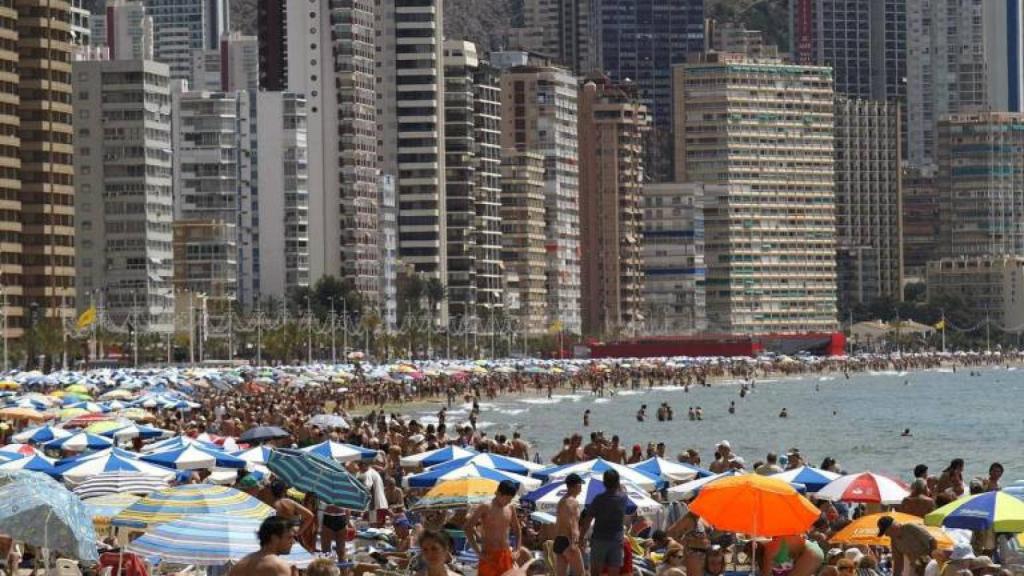 Playa de Levante de Benidorm, en imagen de archivo.