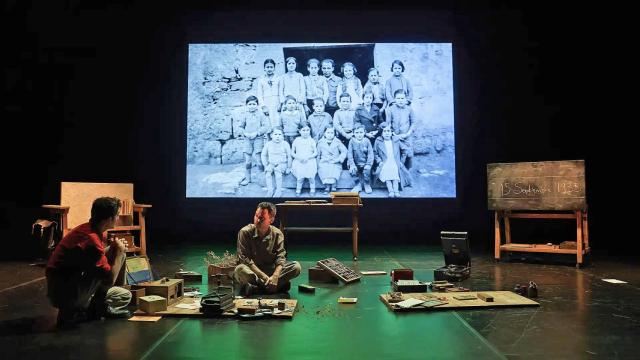 La obra de teatro 'El mar: visión de unos niños que no lo han visto nunca', escrita y dirigida por Xavier Bobés y Alberto Conejero, que ha sido cancelada en Briviesca (Burgos). Foto: David Ruano