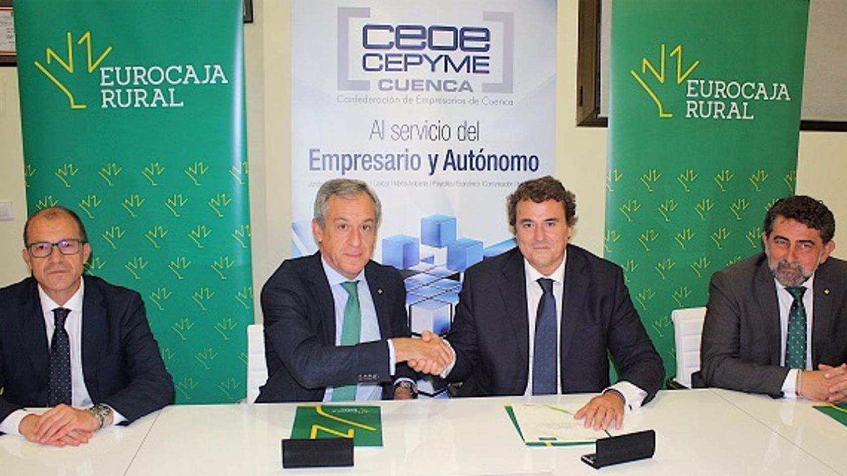 Convenio de colaboración de Eurocaja Rural con los empresarios de Cuenca