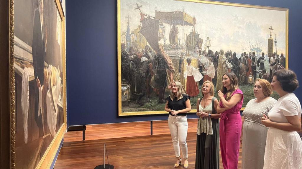 La número uno del PSOE al Congreso de los Diputados por Málaga, Mari Nieves Ramírez, en el Museo de Málaga.