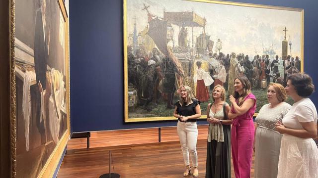 La número uno del PSOE al Congreso de los Diputados por Málaga, Mari Nieves Ramírez, en el Museo de Málaga.