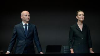 García Maceiras y Marta Ortega en junta de accionistas en una foto de archivo.