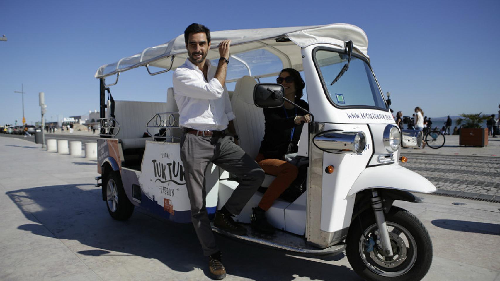 Filipe Figueiredo, el portugués que trajo los tuk tuks eléctricos a España (cedida).