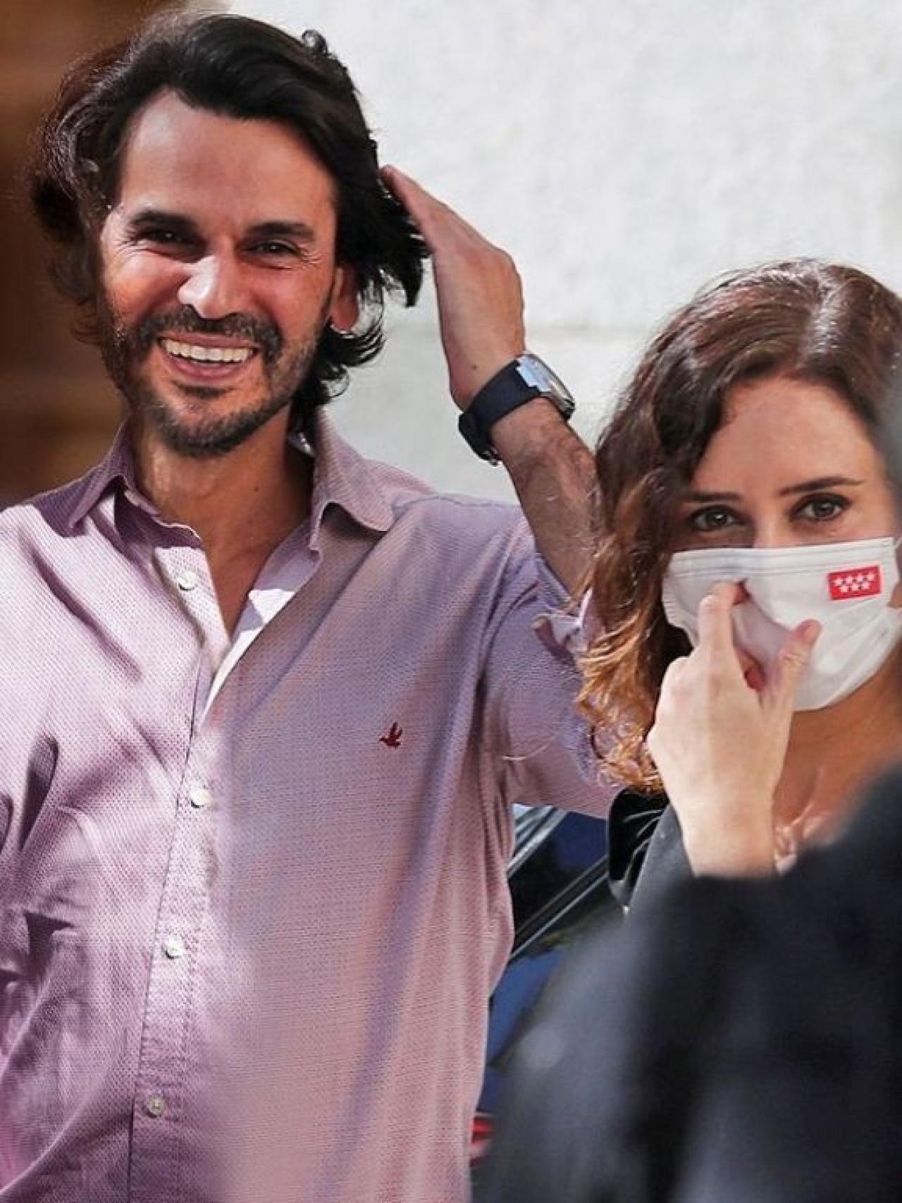 Ayuso y González en la fiesta de la Hispanidad de 2021.